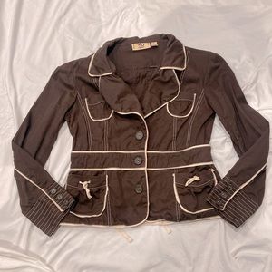 MG Originals Paris brown cotton blend jacket